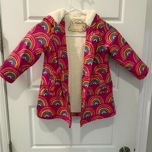 Hatley Kids Colorful Rainbow Raincoat - Pink